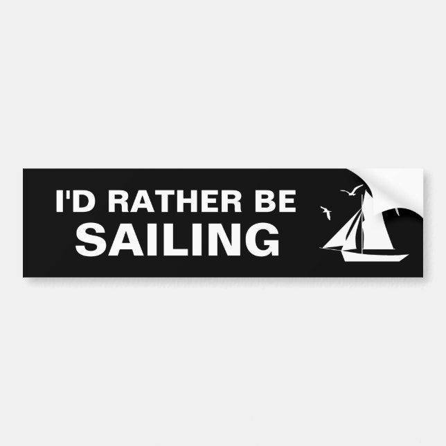 Autocollant De Voiture Je préférerais être Sticker de pare-brise (Devant)