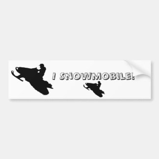 Autocollant De Voiture Je Snowmobile !