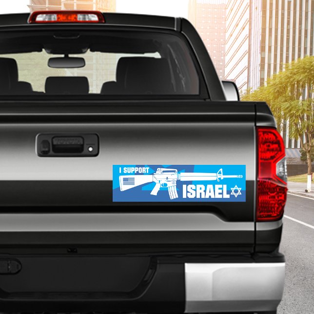Autocollant De Voiture Je soutiens Israël (Créateur téléchargé)