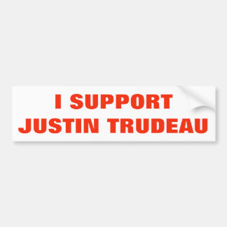Autocollant De Voiture Je soutiens Justin Trudeau Supporters Canada Uniqu
