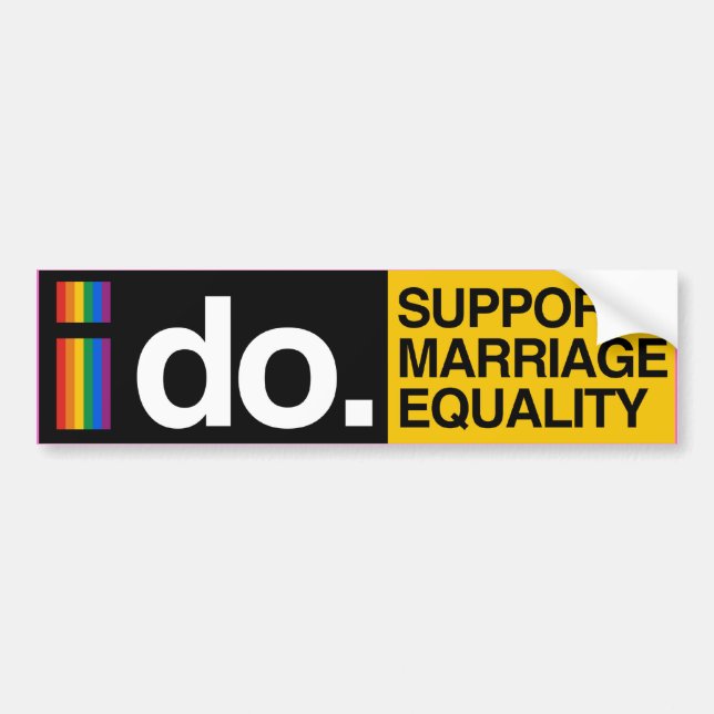 Autocollant De Voiture JE SOUTIENS L'ÉGALITÉ DE MARIAGE - -.png (Devant)