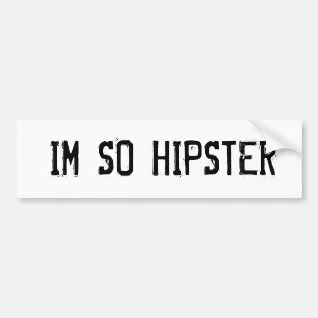 Autocollant De Voiture Je suis ainsi hippie (Devant)