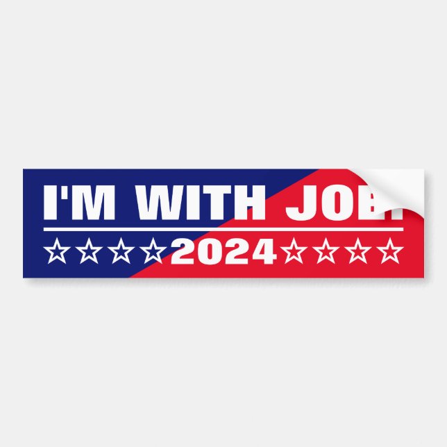 Autocollant De Voiture Je suis avec Joe ! Élections présidentielles améri (Devant)