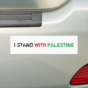 Autocollant De Voiture Je suis avec la Palestine noir rouge vert blanc te