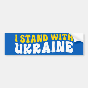 Autocollant De Voiture Je Suis Avec L'Ukraine