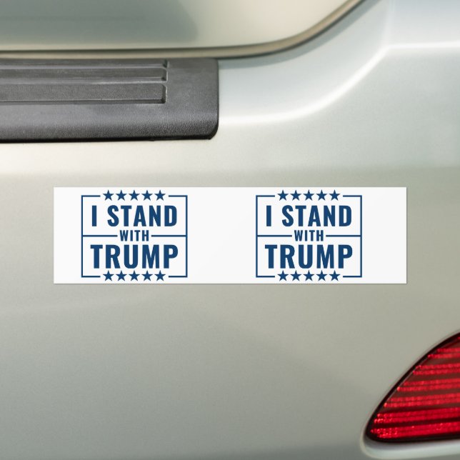 Autocollant De Voiture Je Suis Avec Trump 2024 (En voiture)