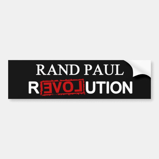 Autocollant De Voiture Je suis la révolution Rand Paul (Devant)