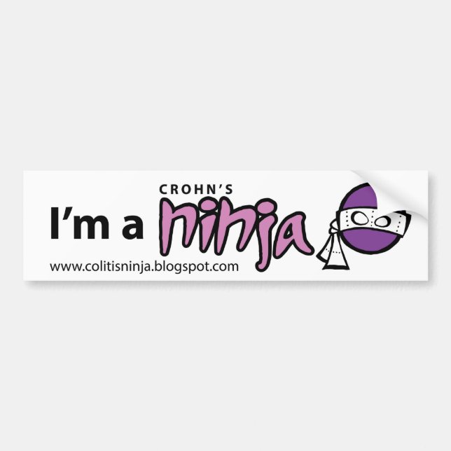 Autocollant De Voiture Je suis l'adhésif pour pare-chocs de Ninja d'un (Devant)