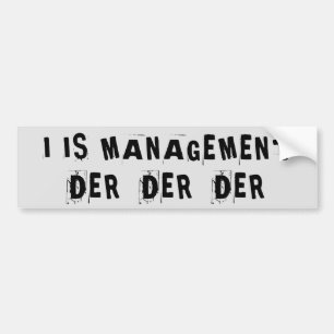 Autocollant De Voiture Je Suis Management Der Der Der