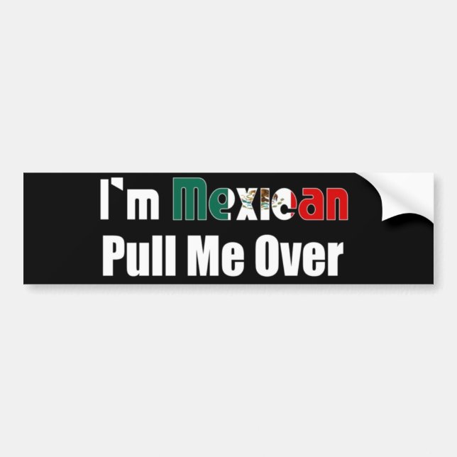 Autocollant De Voiture Je suis mexicain (Devant)