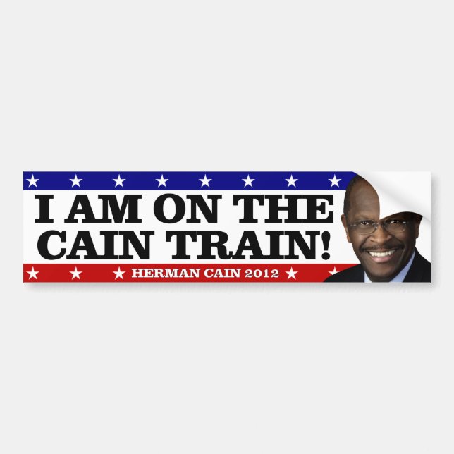 Autocollant De Voiture Je suis sur le train de Caïn ! (Devant)