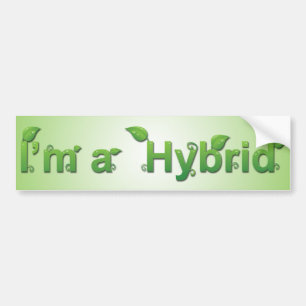 Autocollant De Voiture Je suis un adhésif pour pare-chocs hybride