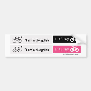 Autocollant De Voiture Je suis un cycliste