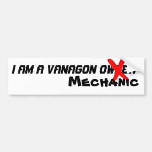 Autocollant De Voiture Je suis un mécanicien de Vanagon