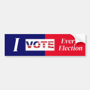 Autocollant De Voiture Je VOTE chaque élection