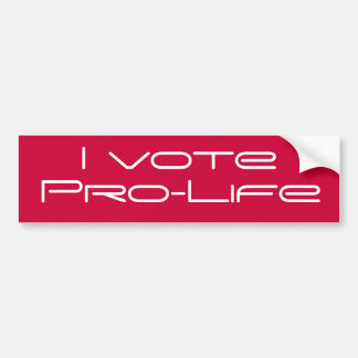 Autocollant De Voiture Je vote l'adhésif pour pare-chocs contre