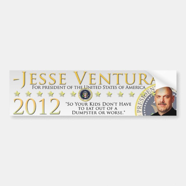Autocollant De Voiture Jesse Ventura 2012 - Ainsi vos enfants ne font pas (Devant)