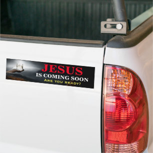 Autocollant De Voiture JÉSUS APPARAÎT BIENTÔT Bumper Sticker