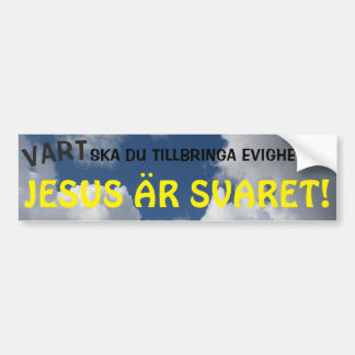 AUTOCOLLANT DE VOITURE JESUS ÄR SVARET!