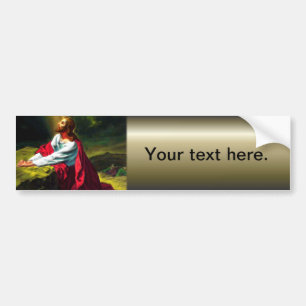 Autocollant De Voiture Jésus-Christ priant dans le jardin de Gethsemane