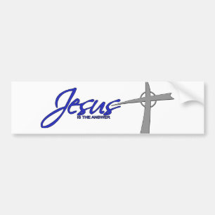 Autocollant De Voiture Jésus est la réponse