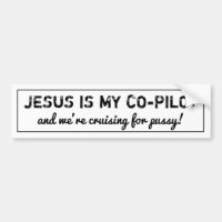 jésus est mon copilote et nous croisons -Bumper-