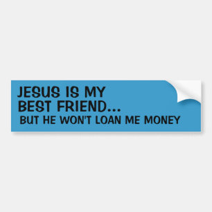Autocollant De Voiture Jésus est mon meilleur ami…