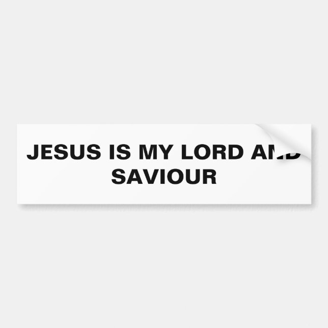 Autocollant De Voiture "Jésus Est Mon Seigneur Et Mon Sauveur" Sticker (Devant)