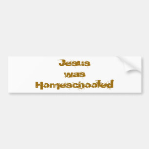 Autocollant De Voiture Jésus était Homeschooled