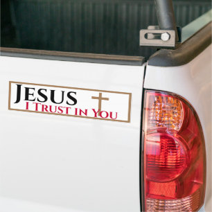 Autocollant De Voiture Jésus, je fais confiance à toi