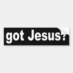 AUTOCOLLANT DE VOITURE JÉSUS OBTENU