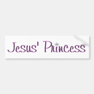 Autocollant De Voiture Jésus Princesse-pourpre