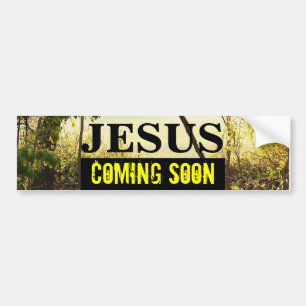 Autocollant De Voiture JÉSUS VIENDRA BIENTÔT Bumper Sticker
