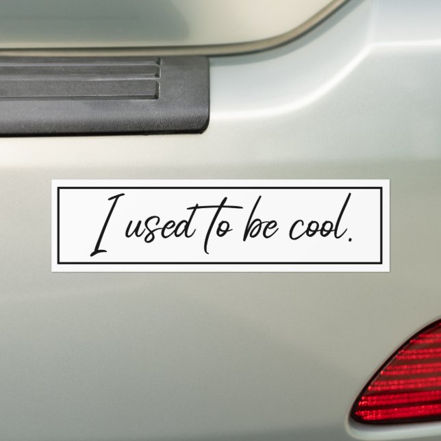 Autocollant De Voiture J'étais cool (En voiture)