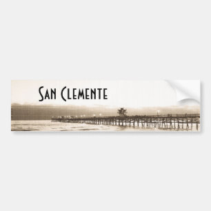 Autocollant De Voiture Jetée de San Clemete Californie photo vintage de p