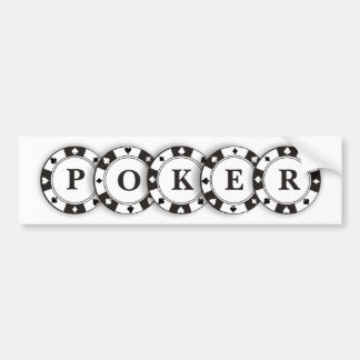 Autocollant De Voiture Jetons de poker