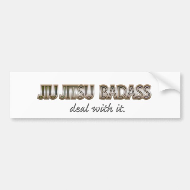 AUTOCOLLANT DE VOITURE JIUJITSU (Devant)