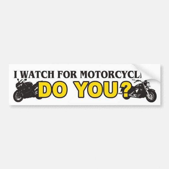 Autocollant De Voiture J'observe pour des motos (Devant)