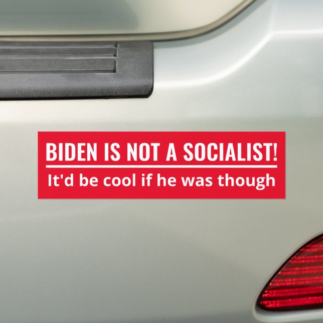 Autocollant De Voiture Joe Biden n'est pas socialiste (En voiture)