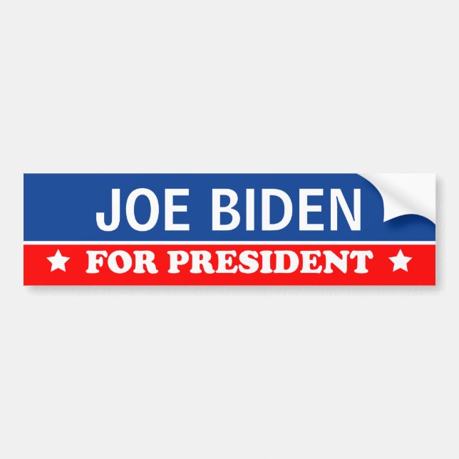 Autocollant De Voiture Joe Biden pour le président 2016 (Devant)