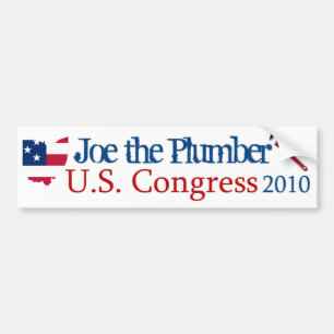 Autocollant De Voiture Joe le plombier pour le congrès 2010 des USA -