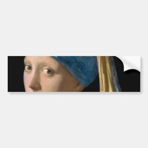 Autocollant De Voiture Johannes Vermeer - Fille avec une oreille perle