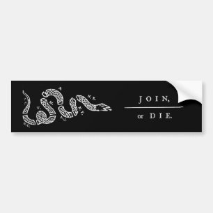 Autocollant De Voiture Joignez ou mourez (le noir)