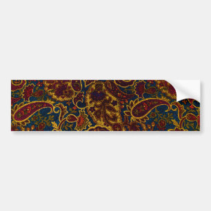 Autocollant De Voiture Joli design en cachemire marron foncé vintage