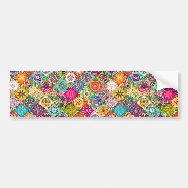 Autocollant De Voiture Joli motif décoratif coloré et transparent (Devant)