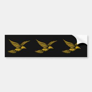 Autocollant De Voiture Joli noir vintage d'aigle motif