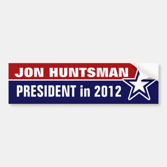 Autocollant De Voiture Jon Huntsman en 2012 (Devant)