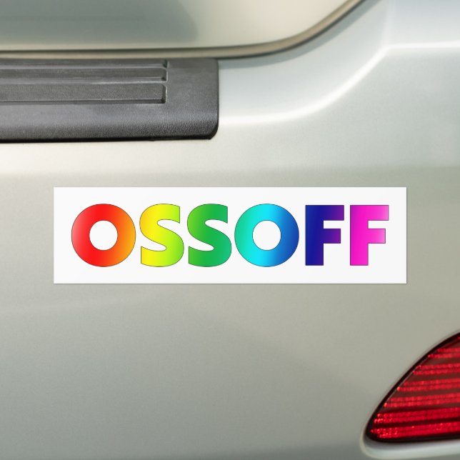 Autocollant De Voiture Jon Ossoff Géorgie Sénat deuxième fierté lgbtq lgb (En voiture)
