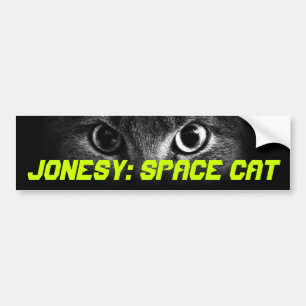 Autocollant De Voiture Jonesy : Chat de l'espace
