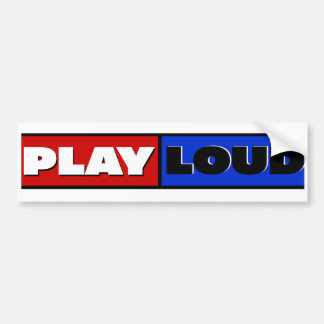 Autocollant De Voiture JOUER LOUD Bold Graphisme